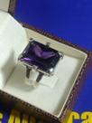 Anel Lilas Prata 950 Pedra Grande Zircônia 20 mm x 15 mm Peso 13 Gramas Maciço V Anel Lilas Prata 950 Pedra Grande Zircônia 20 mm x 15 mm Peso 13 Gramas Maciço V