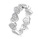 Anel LUV-SPOT Classic Silver Heart Love com zircônia cúbica Anel LUV-SPOT Classic Silver Heart Love com zircônia cúbica