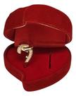 Anel Luxo Entrelacado Ouro 18k Feminino C/ Caixa Vermelha