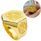 Anel Masculino Banhado a Ouro 24k Dedeira Nórdica Personalizada