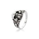 Anel Masculino Caveira em prata de Bali 925