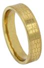 Anel Masculino Dedeira Ouro 18k Escama Elegante Aliança Detalhes Anel Masculino Dedeira Ouro 18k Escama Elegante Aliança Detalhes