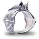 Anel Masculino e Feminino Morcego Ajustável e Inspirado em Estilo Vintage Anel Masculino e Feminino Morcego Ajustável e Inspirado em Estilo Vintage