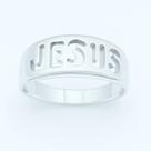 Anel Masculino Jesus em Prata 925 Anel Masculino Jesus em Prata 925
