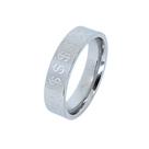 Anel Masculino Prata 925 4mm Dinheiro Símbolo Cifrão - Elegante Luxo