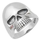 Anel Masculino Prata 950 Formato Caveira Estilo Moderno
