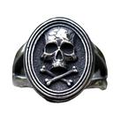 Anel Masculino Vintage Caveira de Vampiro - Aço Inoxidável 316L Polido