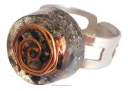 Anel Orgonite Ajustável Pedras Naturais Mistas Energéticas