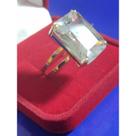 Anel ouro 18 kilates 10 gramas pedra Zircônia 20x 15 mm
