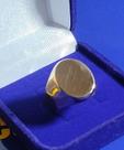 Anel Ouro 18 Kilates Oval Fechado Peso 13 Gramas 18 mm