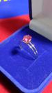 Anel Ouro Pedra Zircônia 4 mm Todas as Pedra Anel Vermelho, Azul, Verde Anel Azul Ouro 18 Kilates Solitário 1.05 Gramas Anel Ouro Pedra Zircônia 4 mm Todas as Pedra Anel Vermelho, Azul, Verde Anel Azul Ouro 18 Kilates Solitário 1.05 Gramas