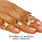 Anel para Falange Vários Modelos Folheado em Ouro 18K