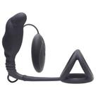 Anel peniano com plug anal estimulador de próstata com vibrador e função de aquecimento