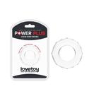 Anel Peniano Retarda a Ereção Estimulador de Clitóris Transparente Power Plus Cock Ring Lovetoy