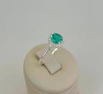 Anel Ponto de Luz cravejado Verde Prata 925 Anel Ponto de Luz cravejado Verde Prata 925