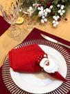 Anel Porta Guardanapo Argola Natal Luxo 6 Unidades Noel Anel Porta Guardanapo Argola Natal Luxo 6 Unidades Noel