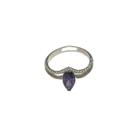 Anel Prata 950 Zircone Princesa Violeta Anel Prata 950 Zircone Princesa Violeta