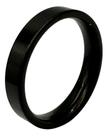 Anel Preto Titânio 4mm Unissex Reto Liso Aço Inoxidável 316l Anel Preto Titânio 4mm Unissex Reto Liso Aço Inoxidável 316l