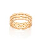 Anel pulseira relógio banhado a ouro 513474 Rommanel Anel pulseira relógio banhado a ouro 513474 Rommanel