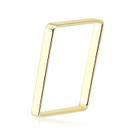 Anel Quadrado Da Xuxa Ouro Puro 10k 2mm ELEGANTE Tamanho:12Cor:Dourado