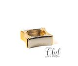 Anel Quadrado duo-Slin