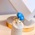 Anel regulavel iris banhado em ouro 18k Anel regulavel iris banhado em ouro 18k