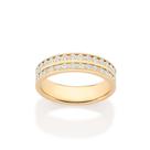 Anel Rommanel Banhado Ouro 18K Com Zirconias 513641