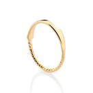 Anel rommanel banhado ouro 18k skinny aro torcido 513537