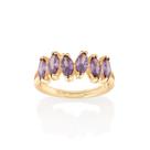 Anel Rommanel Folheado Ouro Com Zirconias 513314 Anel Rommanel Folheado Ouro Com Zirconias 513314