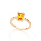 Anel Rommanel Folheado Ouro Com Zircônias E Cristal 512694 Tamanho:12Cor:AMARELO Anel Rommanel Folheado Ouro Com Zircônias E Cristal 512694 Tamanho:12Cor:AMARELO