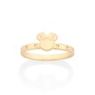 Anel Rommanel Infantil Minnie Folheado Ouro 513425