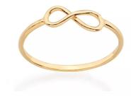 Anel Rommanel Infinito Folheado a Ouro 511815