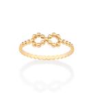 Anel Rommanel Skinny Infinito Folheado a Ouro 513430