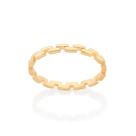 Anel Rommanel Skinny Ring Blocos Folheado a Ouro 513018