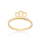 Anel Rommanel Skinny Ring Coroa Folheado a Ouro 511816