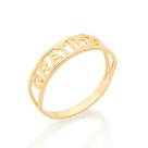 Anel Rommanel Skinny Ring Escrito Gratidão 512850