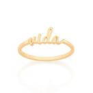 Anel Rommanel Skinny Ring Escrito Vida 512859