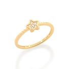 Anel Rommanel Skinny ring Estrela Folheado a Ouro 512942