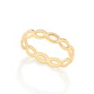 Anel Rommanel Skinny Ring Infinitos Folheado a Ouro 512980