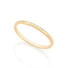 Anel Rommanel Skinny Ring Trabalhado Folheado a Ouro 513058