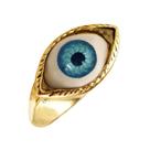 Anel SHZONS Devil's Eye Vintage Punk Retro Alloy para mulheres