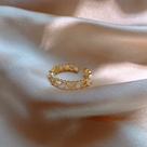 anel simples femenino dourado