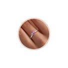 Anel Sistble Birthstone White Gold June Alexandrite para mulheres Anel Sistble Birthstone White Gold June Alexandrite para mulheres