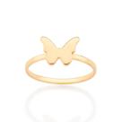 Anel Skinny Borboleta Rommanel Folheado a Ouro 513278