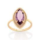 Anel Skinny Com Zircônias E Cristal - Rommanel 513319