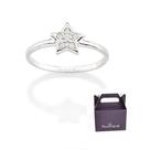 Anel Skinny Estrela Prata 925 com Zircônia Rommanel 810308 Anel Skinny Estrela Prata 925 com Zircônia Rommanel 810308