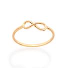 Anel Skinny Falange Símbolo Do Infinito Rommanel 511815 Tamanho:14Cor:Dourado