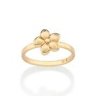 Anel skinny flor de pluméria banhado a ouro 18k Cód. 5135551200 TAM 12
