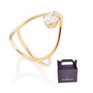 Anel Skinny Gota Banhado à Ouro com Zircônia Rommanel 513508