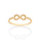 Anel skinny infinito folheado a ouro 513430 Rommanel